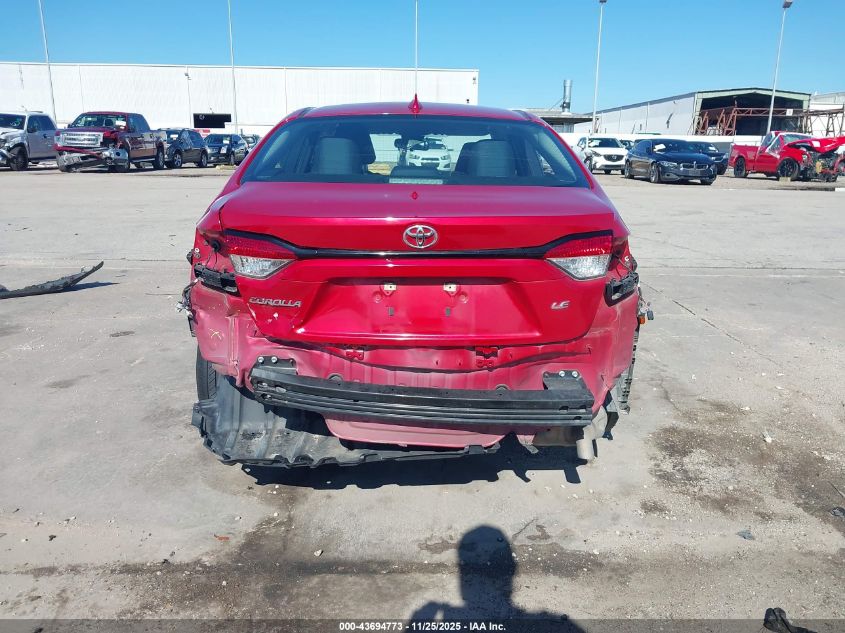 2021 Toyota Corolla Le VIN: 5YFEPMAE0MP236663 Lot: 43694773