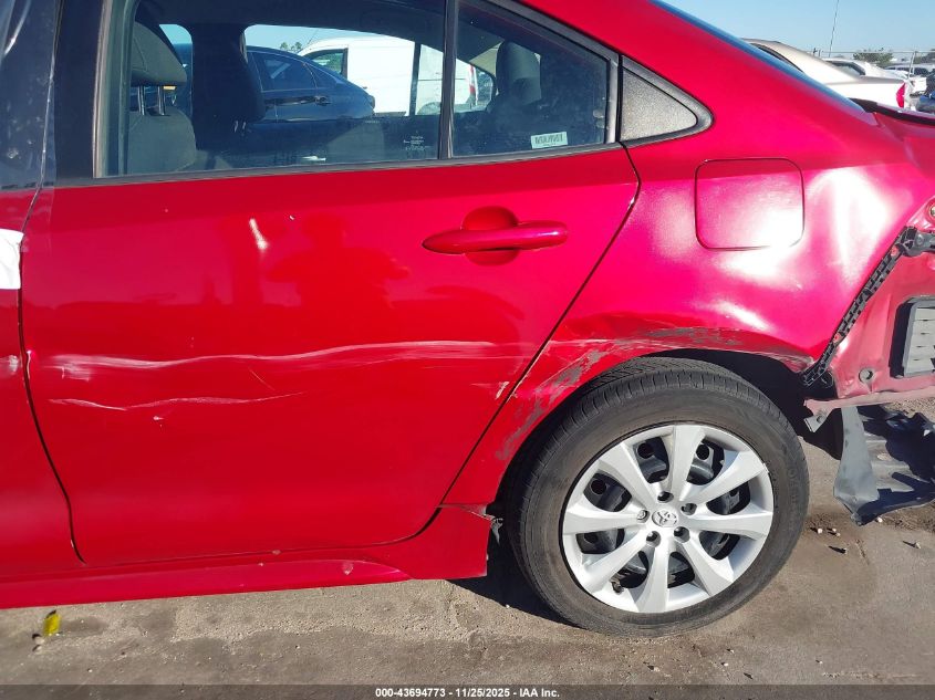 2021 Toyota Corolla Le VIN: 5YFEPMAE0MP236663 Lot: 43694773