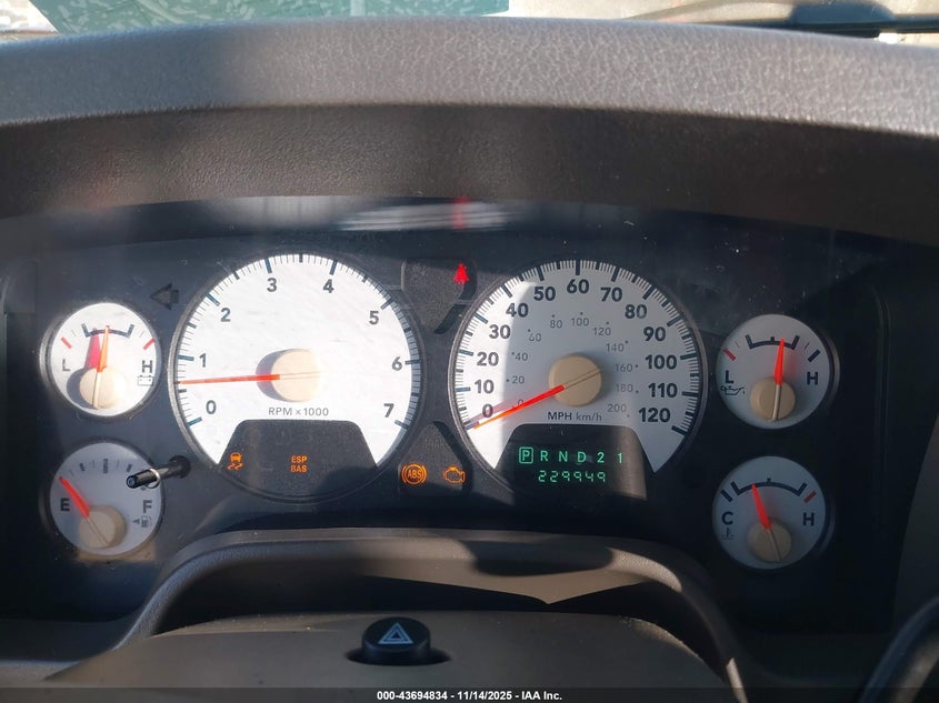 2007 Dodge Ram 1500 Laramie VIN: 1D7HA18257S120523 Lot: 43694834