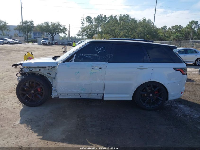 2020 Land Rover Range Rover Sport Svr VIN: SALWZ2RE3LA725626 Lot: 43694840
