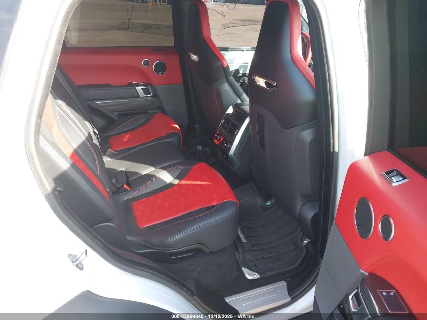 2020 Land Rover Range Rover Sport Svr VIN: SALWZ2RE3LA725626 Lot: 43694840