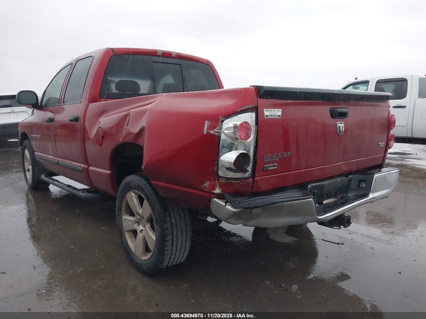 2007 Dodge Ram 1500 Slt VIN: 1D7HA18P17S122233 Lot: 43694970