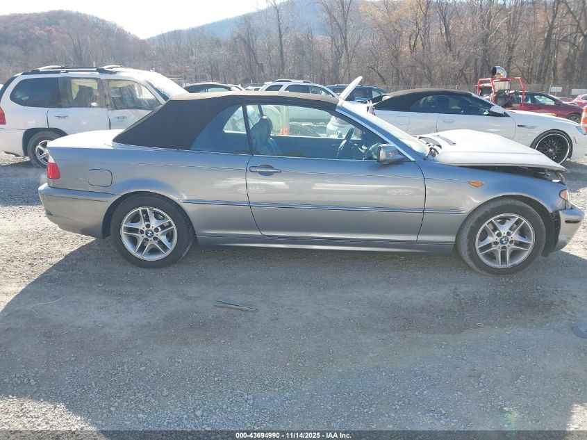 2004 BMW 325Ci VIN: WBABW33414PL28805 Lot: 43694990
