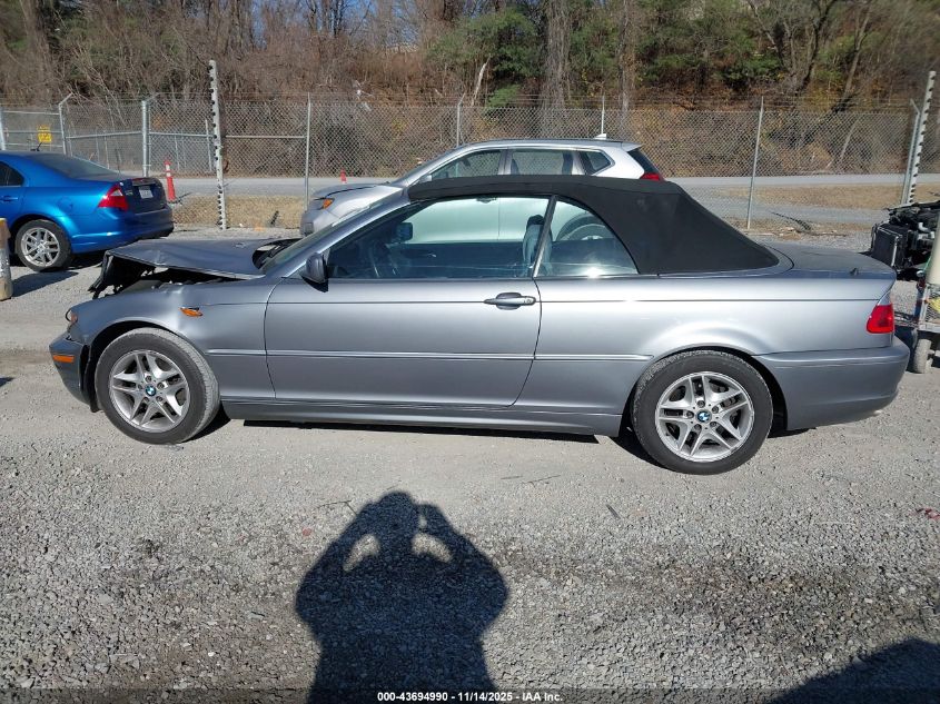 2004 BMW 325Ci VIN: WBABW33414PL28805 Lot: 43694990