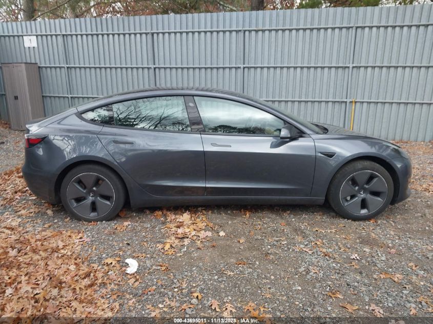2023 Tesla Model 3 Rear-Wheel Drive VIN: 5YJ3E1EA1PF701101 Lot: 43695011