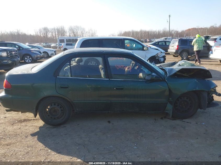 2001 Toyota Corolla Le VIN: 2T1BR12E31C458278 Lot: 43695029