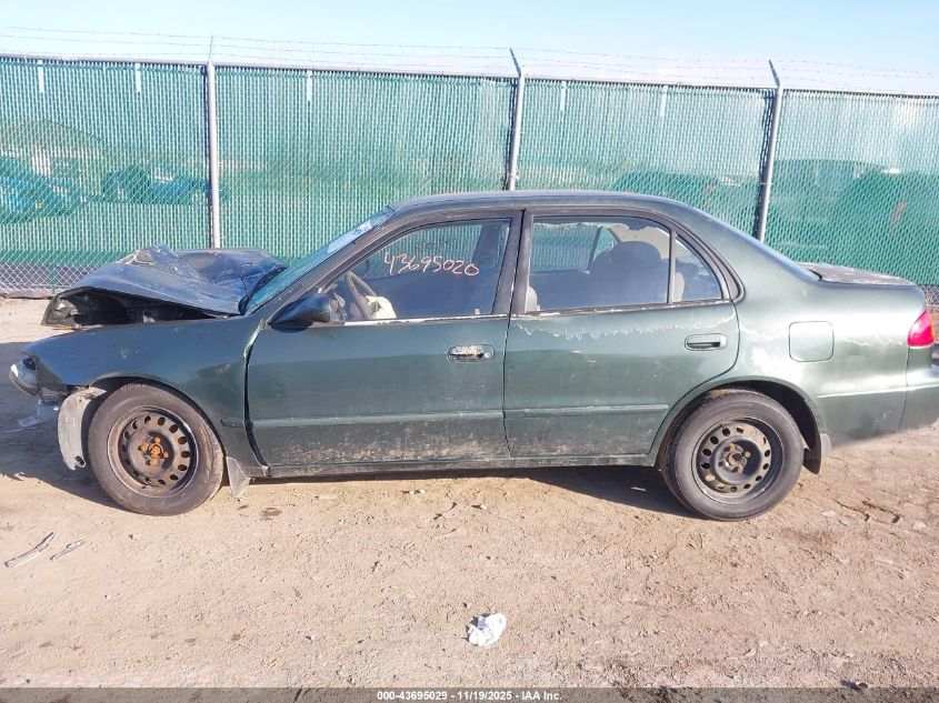 2001 Toyota Corolla Le VIN: 2T1BR12E31C458278 Lot: 43695029