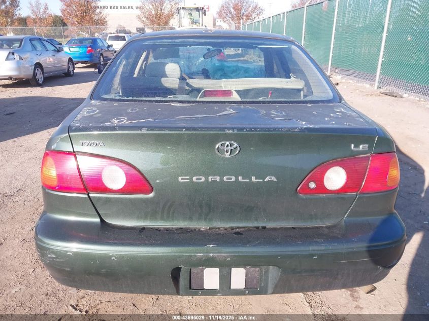 2001 Toyota Corolla Le VIN: 2T1BR12E31C458278 Lot: 43695029