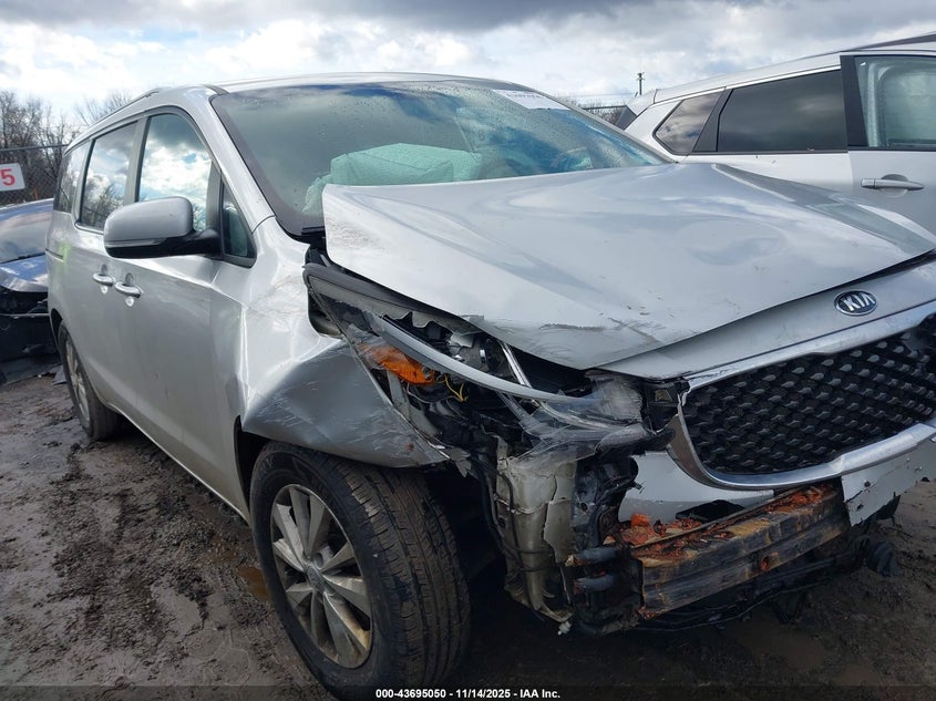 2016 Kia Sedona Lx VIN: KNDMB5C15G6168396 Lot: 43695050