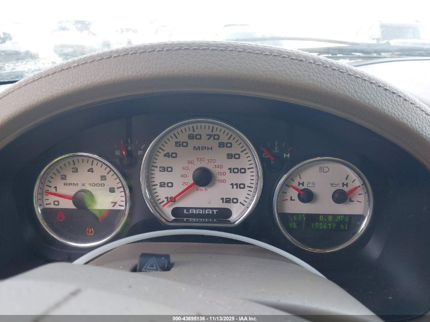 2008 Ford F-150 Lariat VIN: 1FTPW12V68FB62929 Lot: 43695136