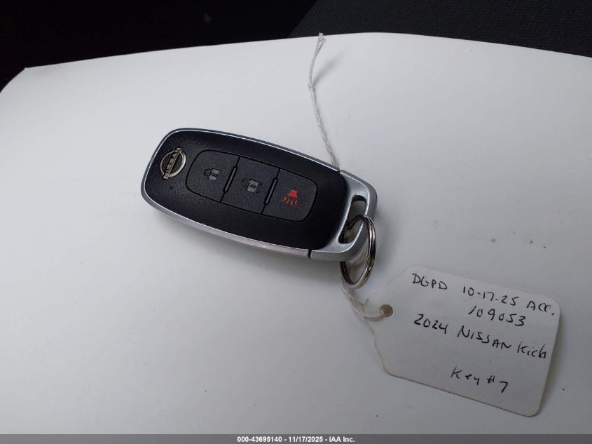 2024 Nissan Kicks S Xtronic Cvt VIN: 3N1CP5BVXRL534057 Lot: 43695140