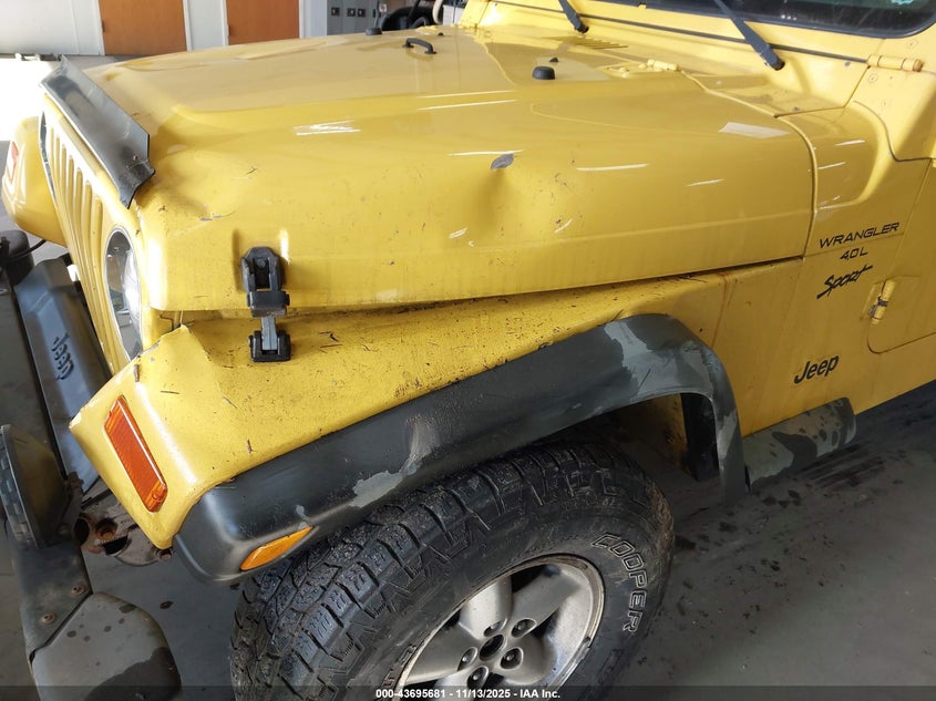 2000 Jeep Wrangler Sport VIN: 1J4FA49S5YP728459 Lot: 43695681