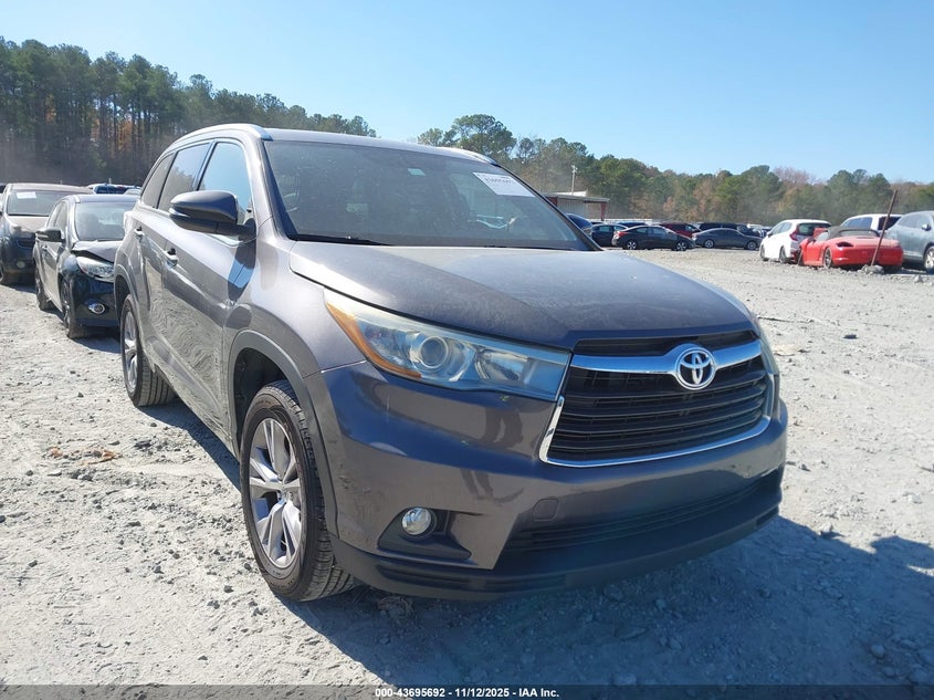 2015 TOYOTA HIGHLANDER XLE V6 - 5TDKKRFH2FS088267