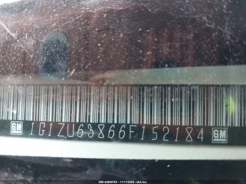 2006 Chevrolet Malibu Maxx Ltz VIN: 1G1ZU63866F152184 Lot: 43695763