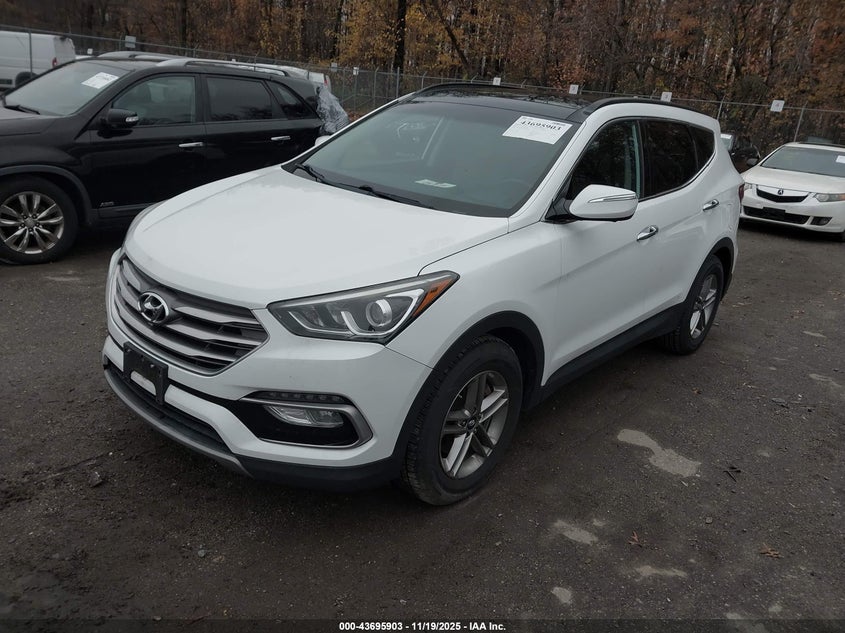 5NMZUDLB4HH034843 2017 HYUNDAI SANTA FE photo no. 2
