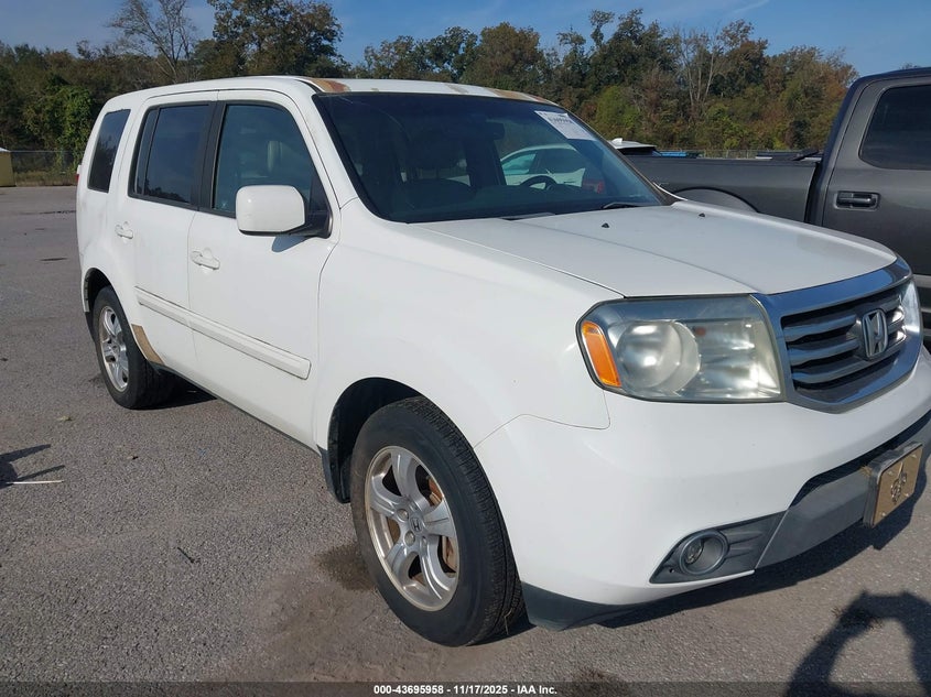 5FNYF3H54CB033320 2012 Honda Pilot Ex-L auction photo 1