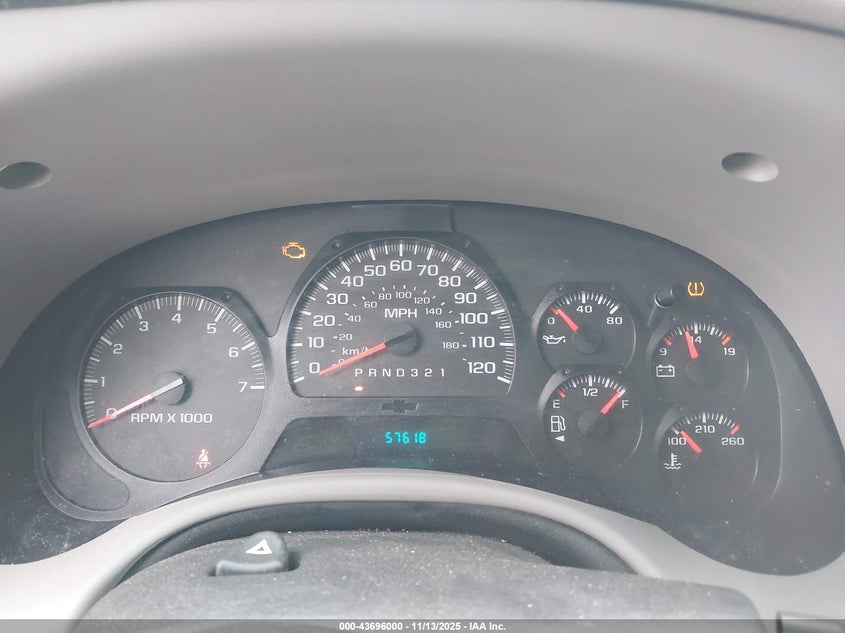 2009 Chevrolet Trailblazer Lt VIN: 1GNDT33S692115038 Lot: 43696000