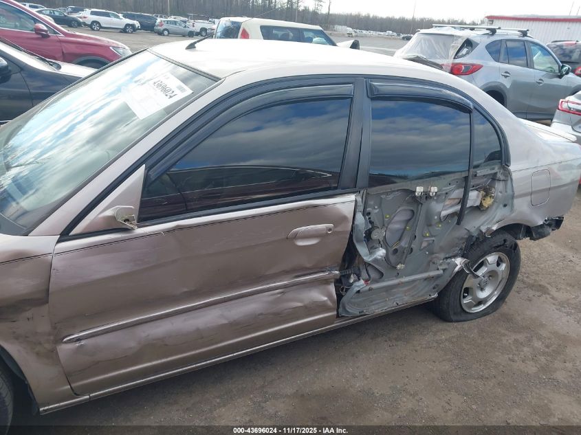 2003 Honda Civic Hybrid VIN: JHMES956X3S012956 Lot: 43696024