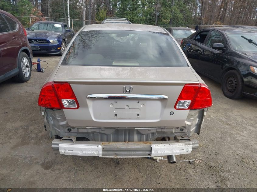 2003 Honda Civic Hybrid VIN: JHMES956X3S012956 Lot: 43696024