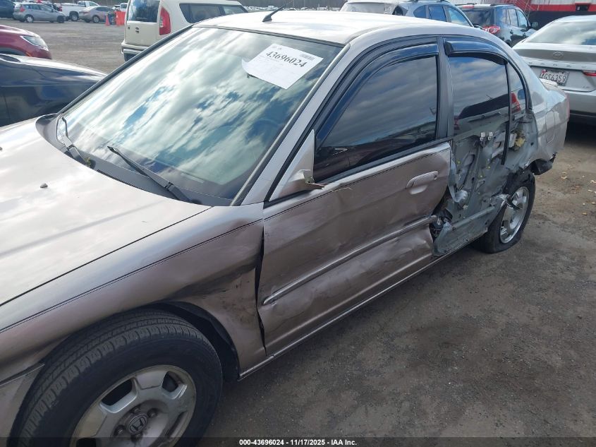 2003 Honda Civic Hybrid VIN: JHMES956X3S012956 Lot: 43696024