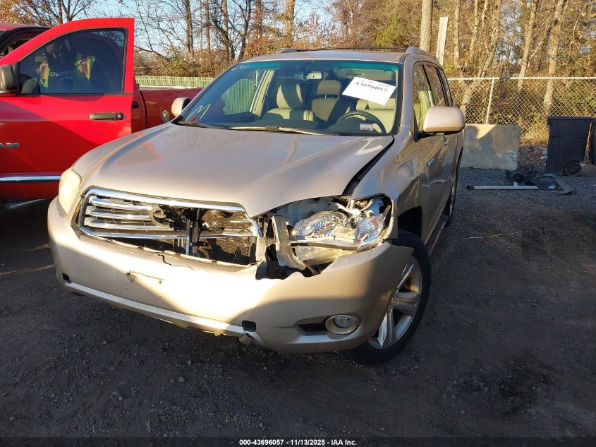 2008 Toyota Highlander Limited VIN: JTEES42A182093622 Lot: 43696057