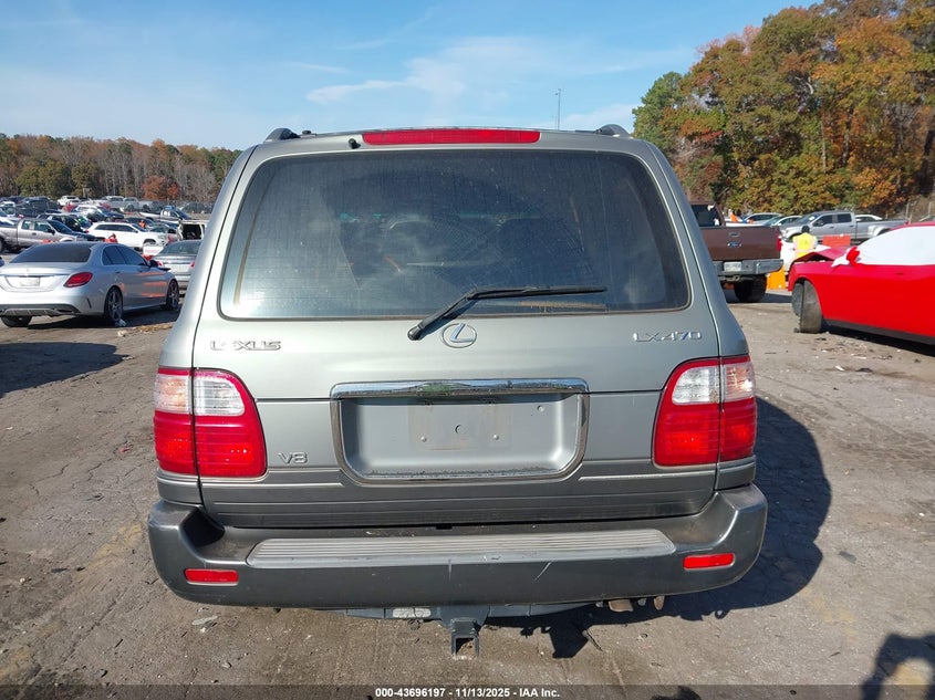 2001 Lexus Lx 470 VIN: JTJHT00W113503399 Lot: 43696197