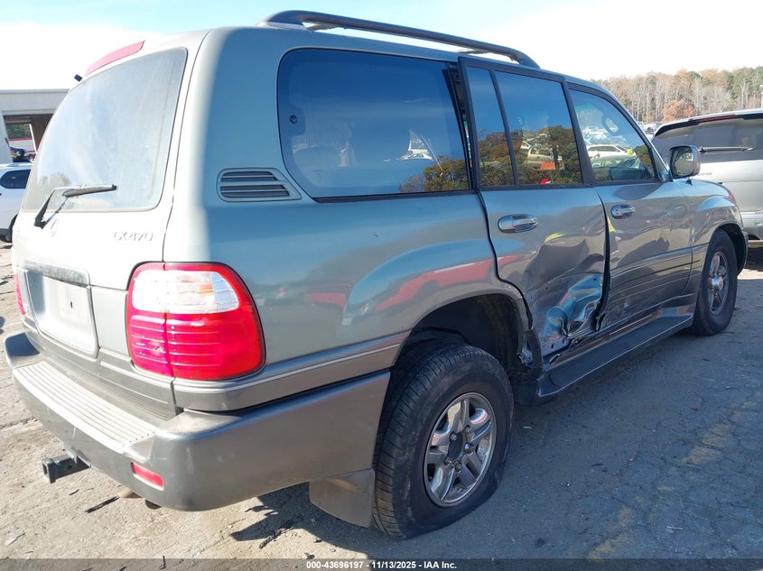 2001 Lexus Lx 470 VIN: JTJHT00W113503399 Lot: 43696197