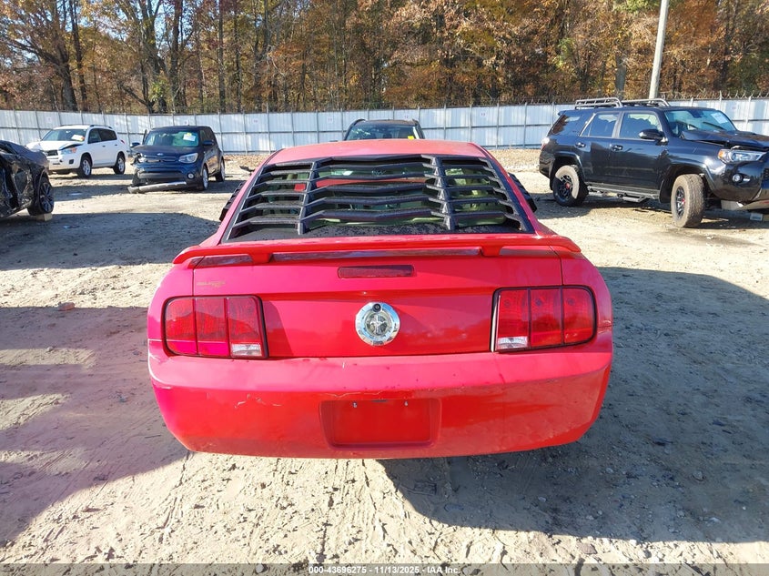 2006 Ford Mustang V6 VIN: 1ZVFT80N365163245 Lot: 43696275