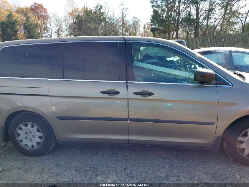 2008 Honda Odyssey Lx VIN: 5FNRL38298B109771 Lot: 43696277