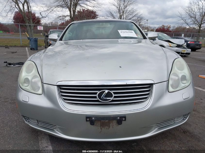 2005 Lexus Sc 430 VIN: JTHFN48Y450064822 Lot: 43696508