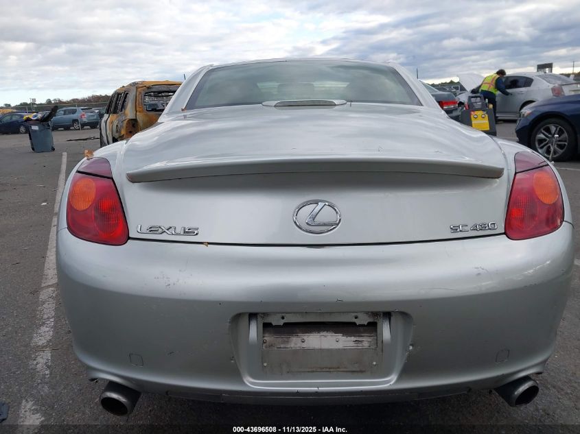2005 Lexus Sc 430 VIN: JTHFN48Y450064822 Lot: 43696508
