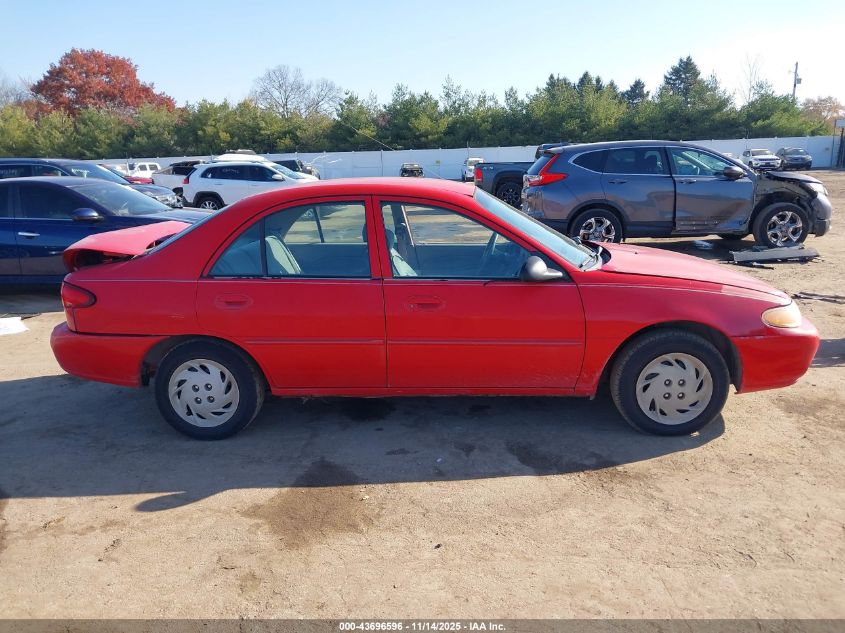 1998 Mercury Tracer Ls VIN: 1MEFM13P9WW615583 Lot: 43696596