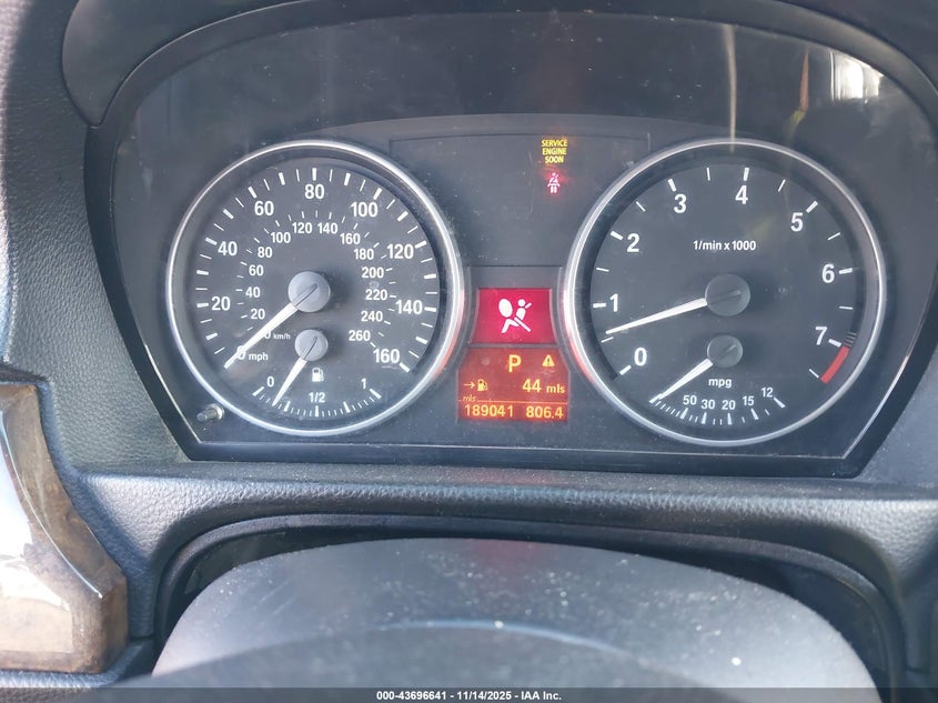 2007 BMW 328Xi VIN: WBAVC93507K031656 Lot: 43696641