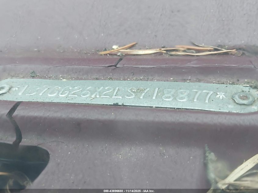 1990 Dodge Dakota VIN: 1B7GG26X2LS718877 Lot: 43696688