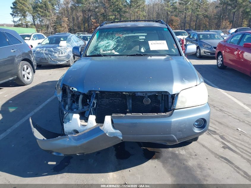 2006 Toyota Highlander V6 VIN: JTEGP21A660100573 Lot: 43696832