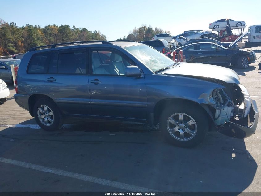 2006 Toyota Highlander V6 VIN: JTEGP21A660100573 Lot: 43696832