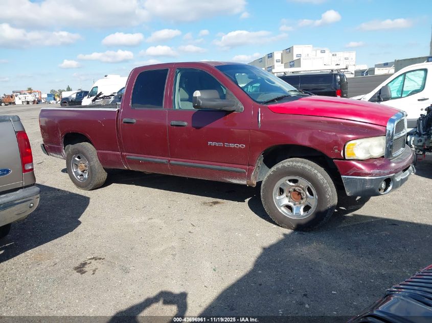 2003 Dodge Ram 2500 Slt/Laramie/St VIN: 3D7KA28693G762968 Lot: 43696961