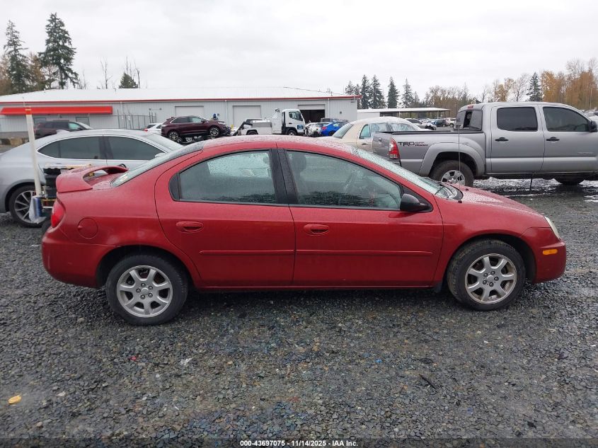 2004 Dodge Neon Sxt VIN: 1B3ES56C34D569018 Lot: 43697075