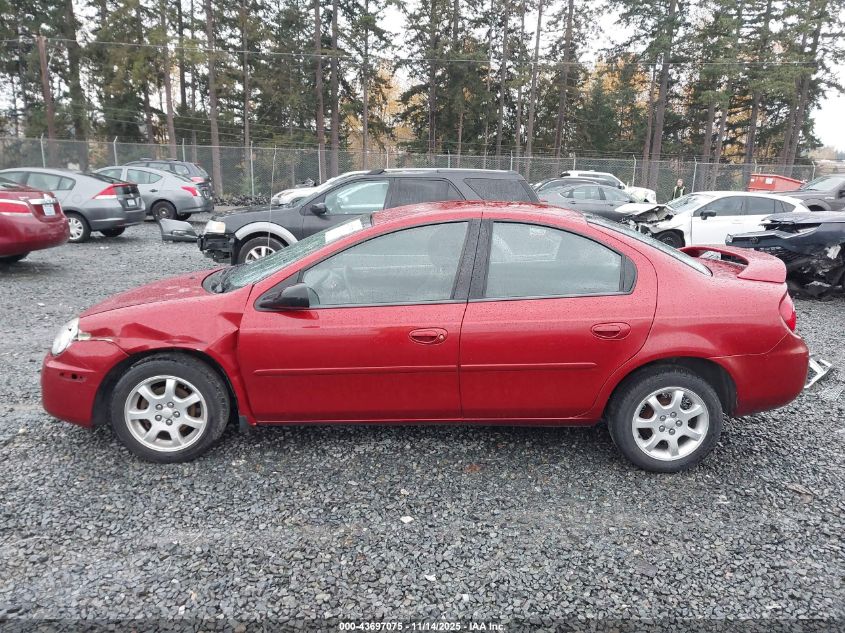 2004 Dodge Neon Sxt VIN: 1B3ES56C34D569018 Lot: 43697075