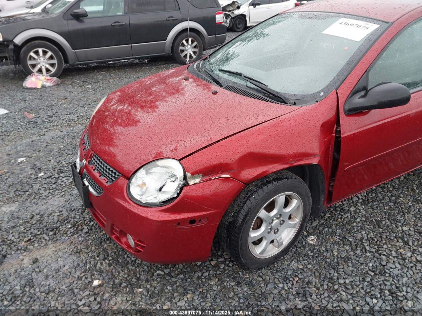 2004 Dodge Neon Sxt VIN: 1B3ES56C34D569018 Lot: 43697075