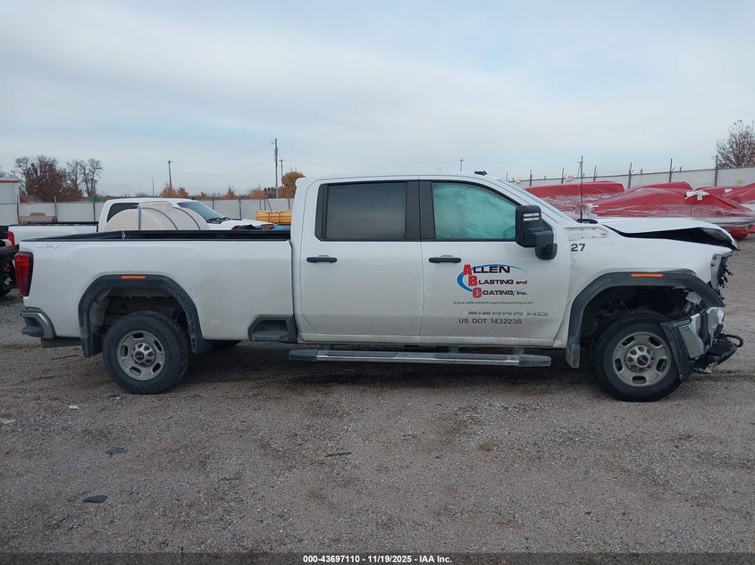 2024 GMC Sierra 2500Hd 4Wd Long Bed Pro VIN: 1GT49LEYXRF136010 Lot: 43697110