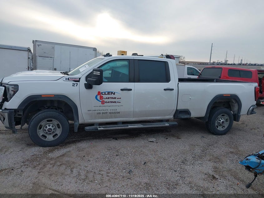 2024 GMC Sierra 2500Hd 4Wd Long Bed Pro VIN: 1GT49LEYXRF136010 Lot: 43697110