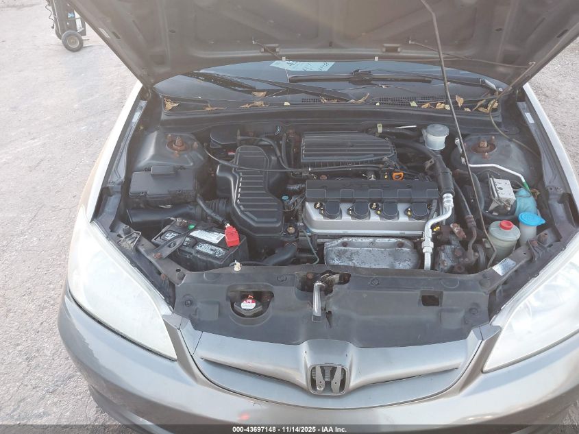 2005 Honda Civic Ex VIN: 2HGES267X5H574271 Lot: 43697148