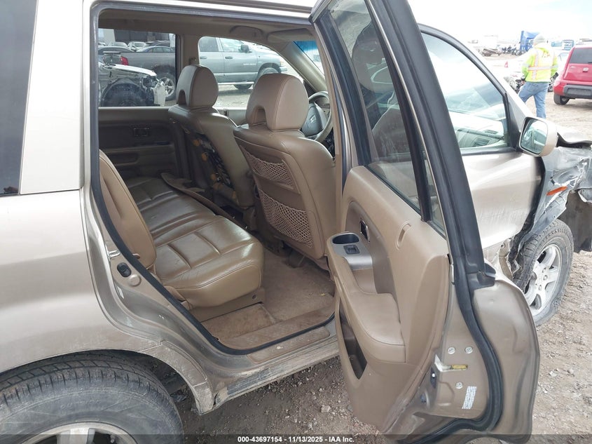 2006 Honda Pilot Ex VIN: 2HKYF18536H509714 Lot: 43697154