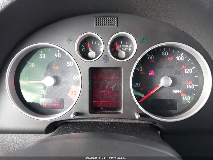 2003 Audi Tt 1.8L VIN: TRUTC28N731014658 Lot: 43697171