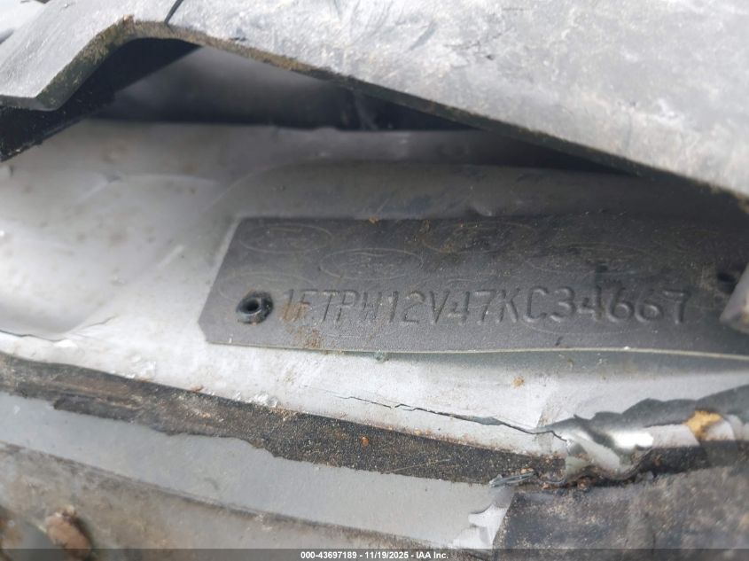 2007 Ford F-150 Lariat/Xlt VIN: 1FTPW12V47KC34667 Lot: 43697189