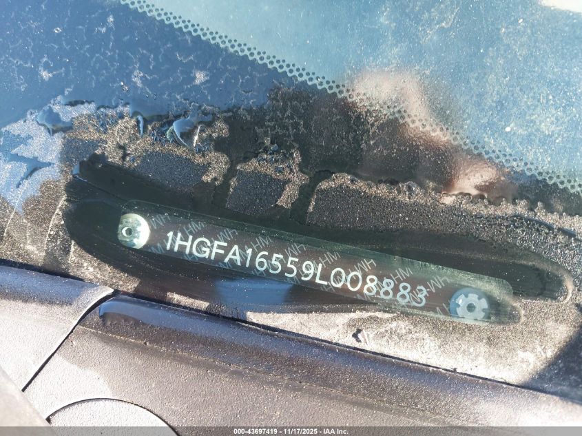 2009 Honda Civic Lx VIN: 1HGFA16559L008883 Lot: 43697419