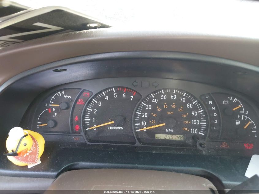 2001 Toyota Tundra Ltd V8 VIN: 5TBBT48131S199637 Lot: 43697489