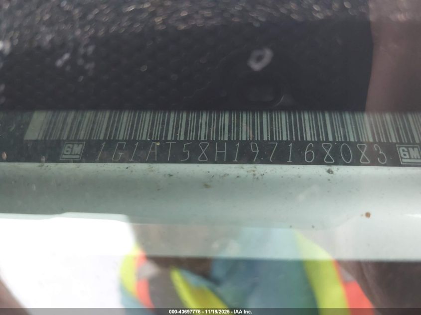 2009 Chevrolet Cobalt Lt VIN: 1G1AT58H197168083 Lot: 43697776