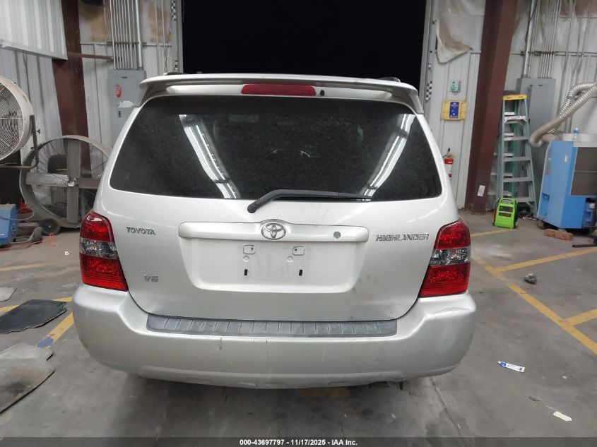 2005 Toyota Highlander V6 VIN: JTEDP21A850058361 Lot: 43697797